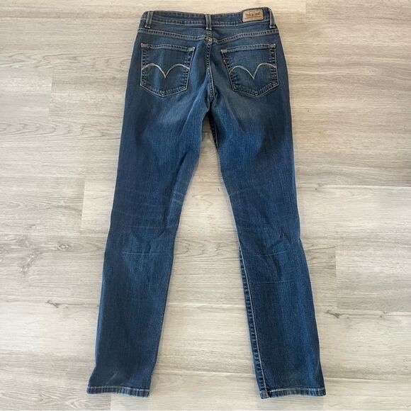 Levi’s Mid-Rise Distressed Blue Denim Skinny Jeans Size W28 L32 6M - Picture 4 of 9